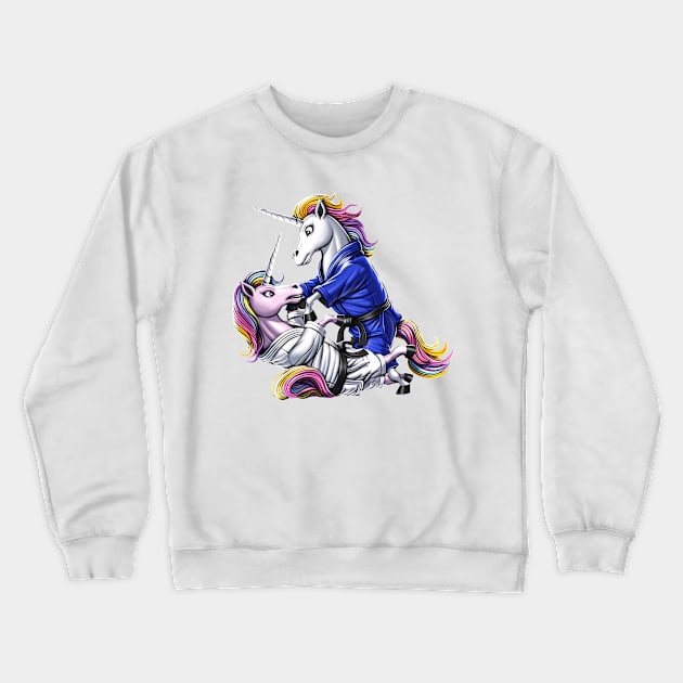 Jiu-Jitsu Unicorns Crewneck Sweatshirt by underheaven